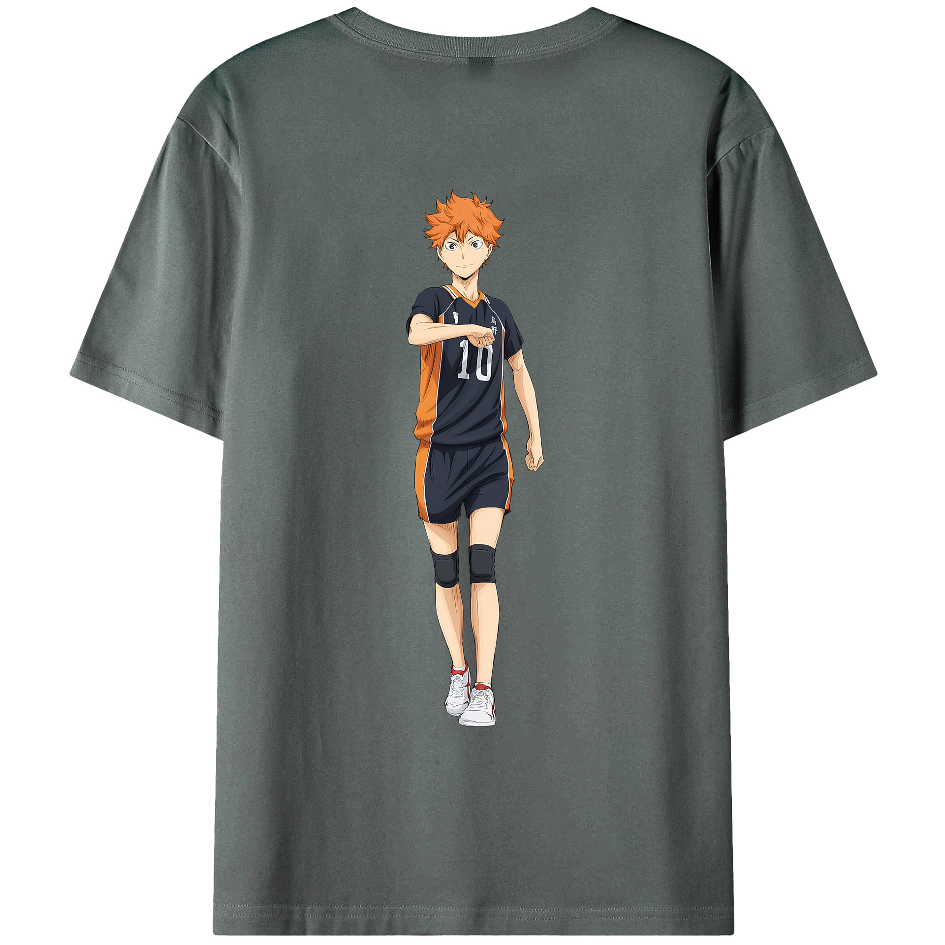（画像用） ハイキュー!! Haikyu!! 綿100％ メンズ半袖Tシャツ（バックプリント） 通気性